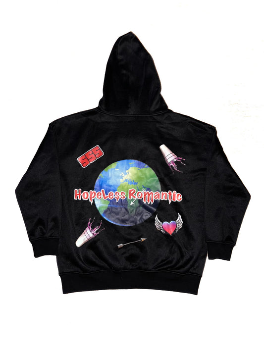 Cherry Red HLR full-zip hoodie