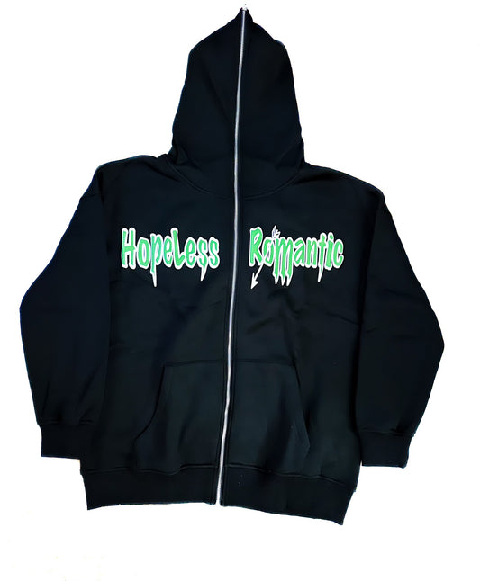 Wock Green HLR full-zip hoodie