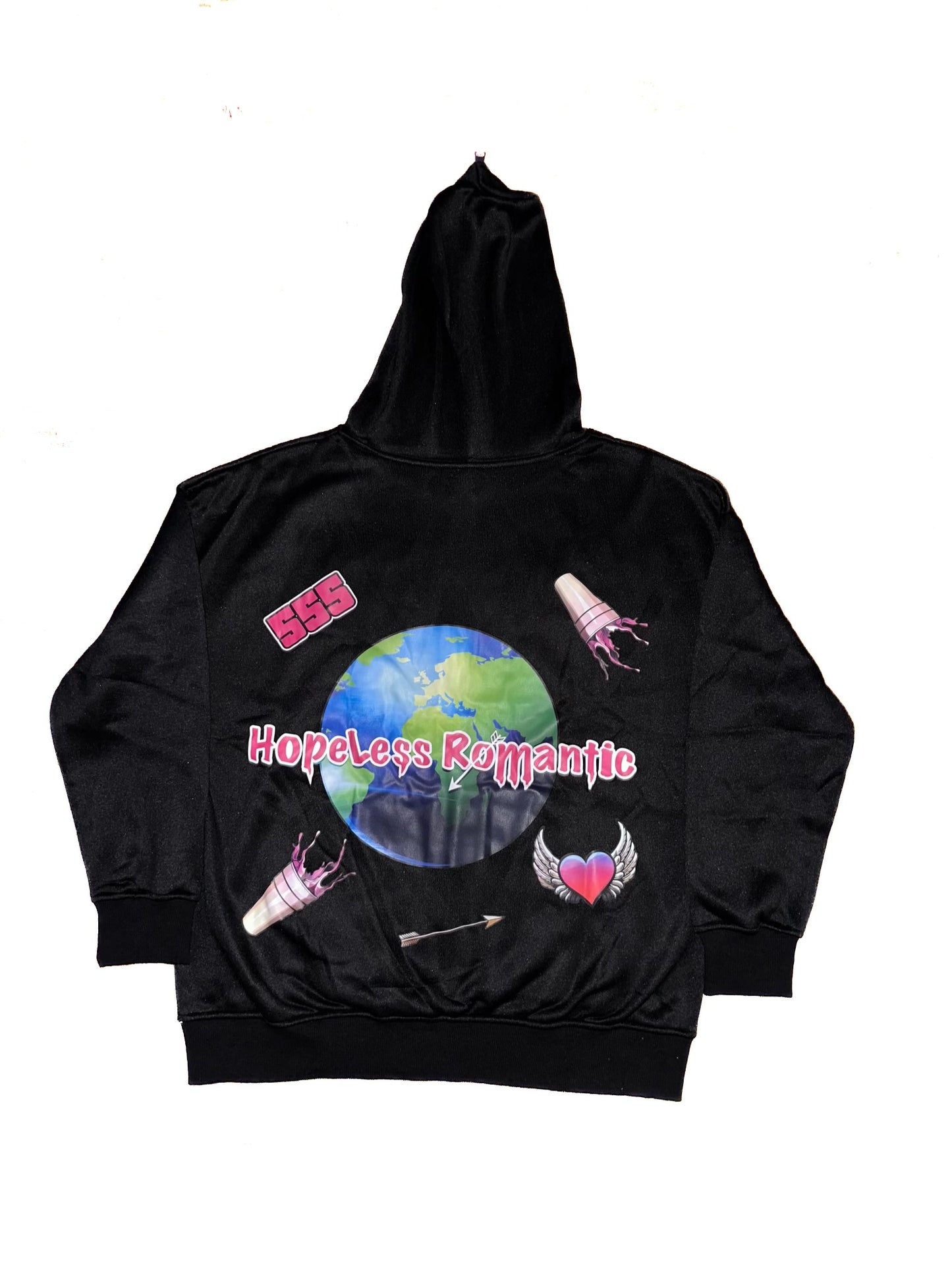 Pink HLR full-zip hoodie